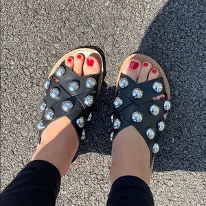 Marc Fisher studded sandals size 5.1/2